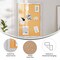 Flash Furniture Camden Rustic 20in. x 30in. Wall Mount Cork Board w/Wooden Push Pins, Whitewashed HGWA-CK-20X30-WHTWSH-GG - alternate 9